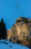 0043 Flimserstein gegen Abend GR
